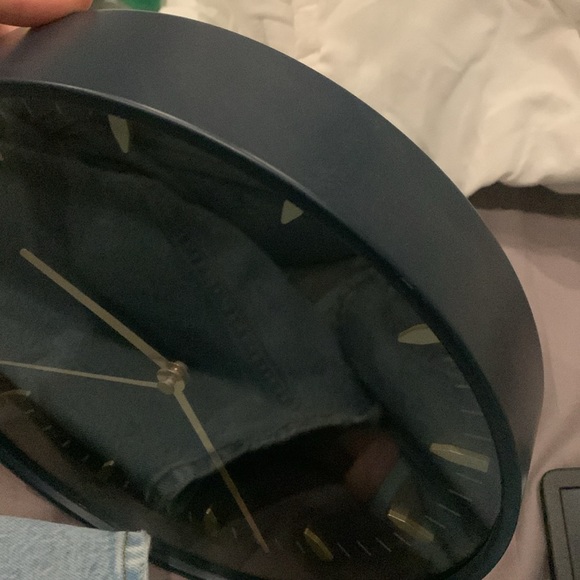 An IKEA navy and gold clock. Used but in perfect condition. - Picture 2 of 3